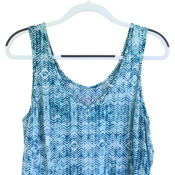 Toad&Co Sunkissed Cutout Dress Women's Size XL Lightweight V-Neck Pockets Blue - Picture 3 of 9